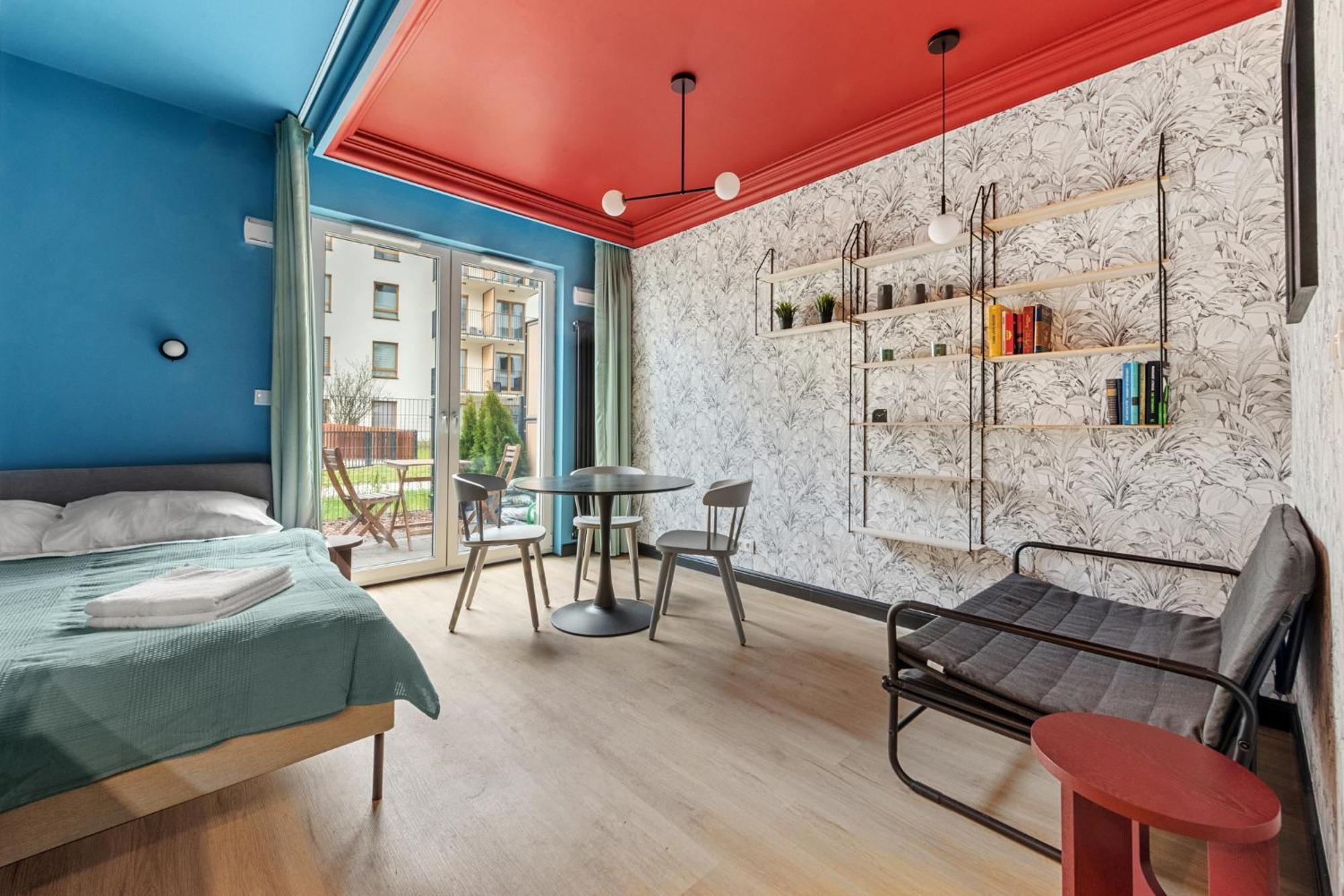 Ferienwohnung Colorful Apt Close To The Center Great Location Warschau Exterior foto