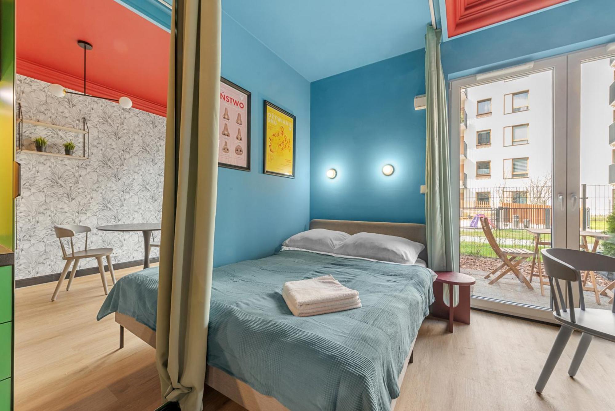 Ferienwohnung Colorful Apt Close To The Center Great Location Warschau Exterior foto