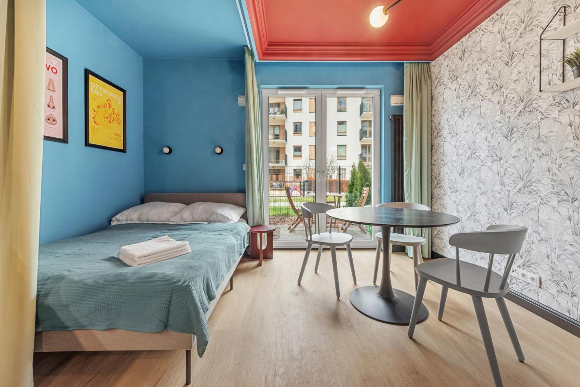 Ferienwohnung Colorful Apt Close To The Center Great Location Warschau Exterior foto